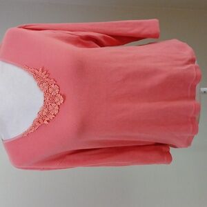 2/$15 Erika Vintage Cotton Knit Pullover Top